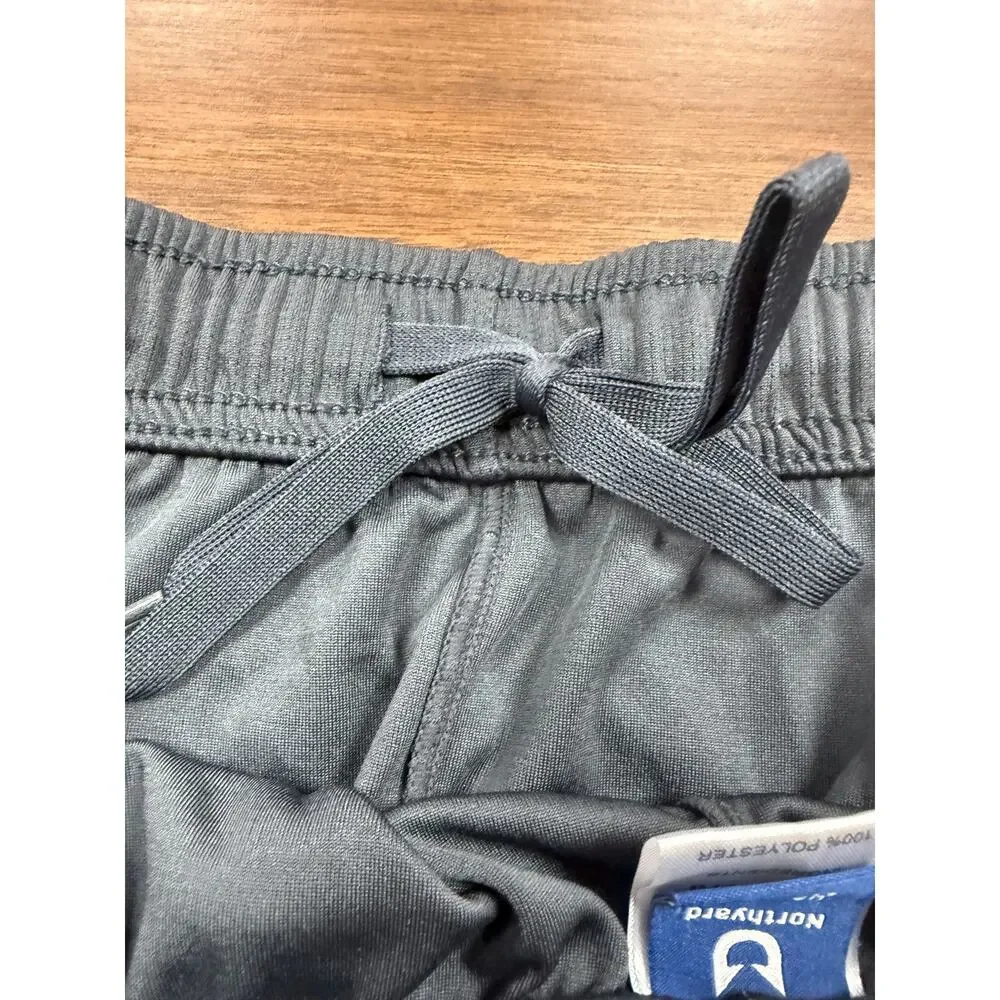 Northyard Mens Gray Athletic Running Shorts Reflective Detail Gym Performance XL